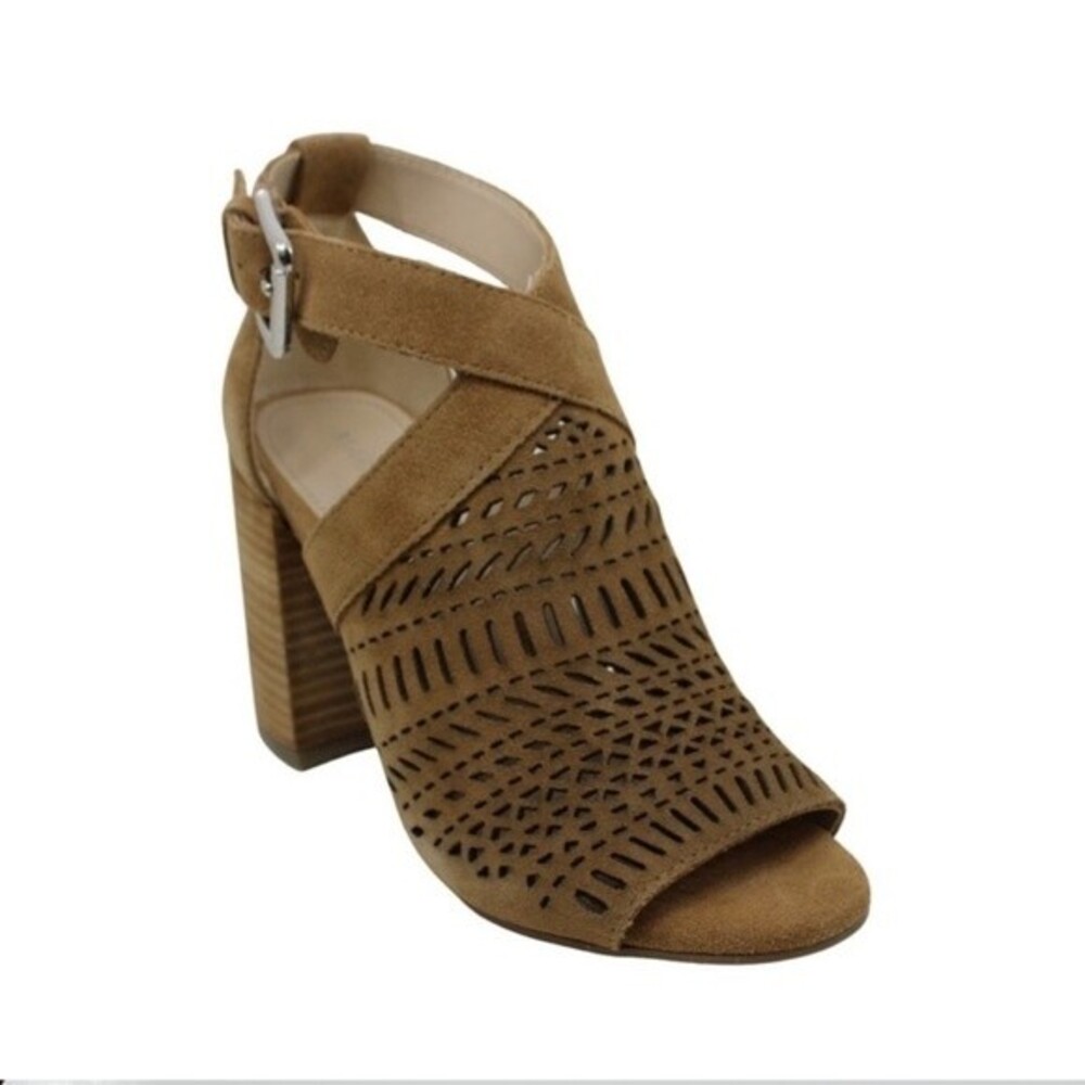 Marc Fisher Geela Open Toe Strappy Block Heel shoes 10